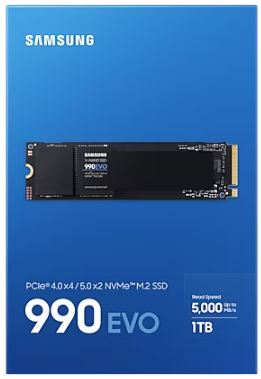 Samsung 990 EVO Gen 5.0 NVMe M.2 2280 SSD 1TB | 2TB