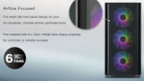Tecware Nexus Air M3 M-Atx Case 6xARGB Fans Black