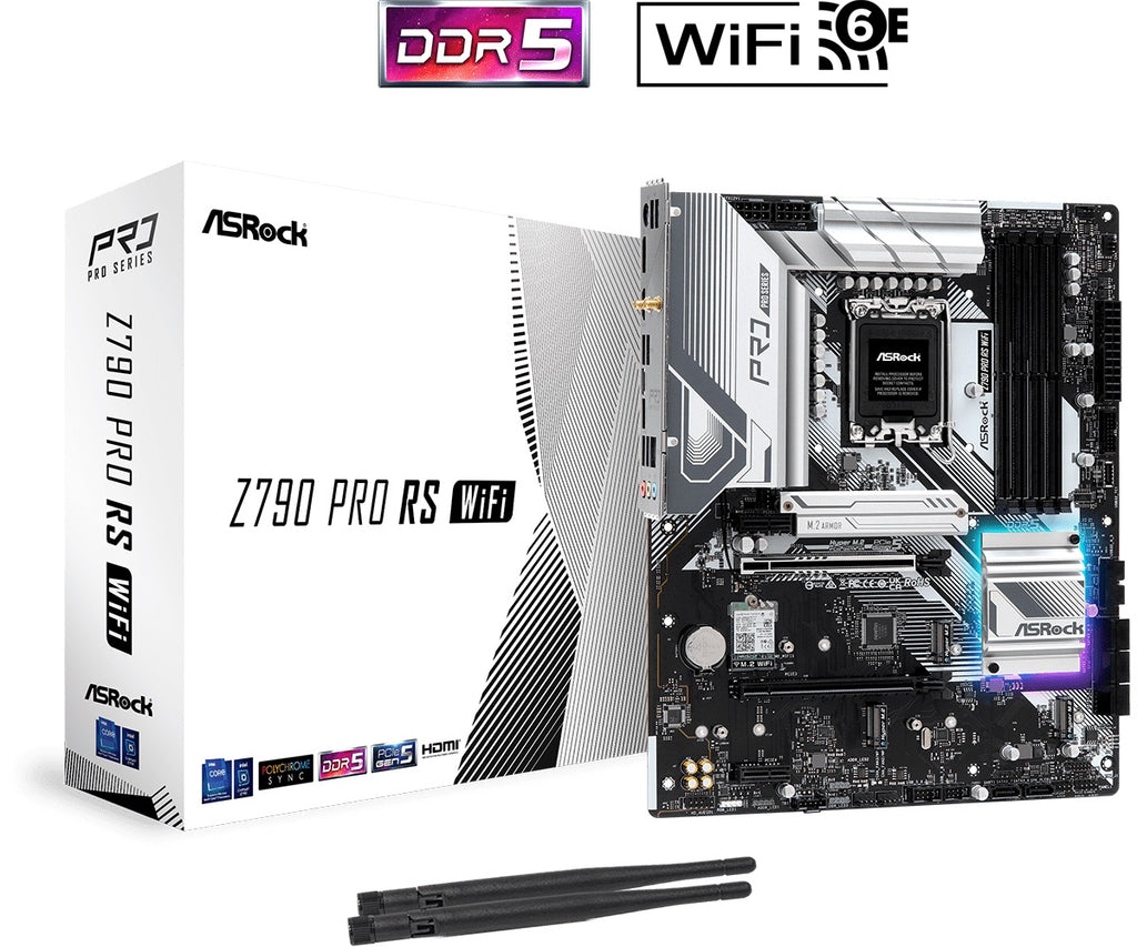 ASRock Z790 PRO RS WiFi AX DDR5 LGA1700 ATX Motherboard