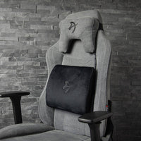 Arozzi Lumbar Support Pillow Velvet Black