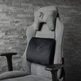 Arozzi Lumbar Support Pillow Velvet Black