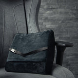 Arozzi Lumbar Support Pillow Velvet Black