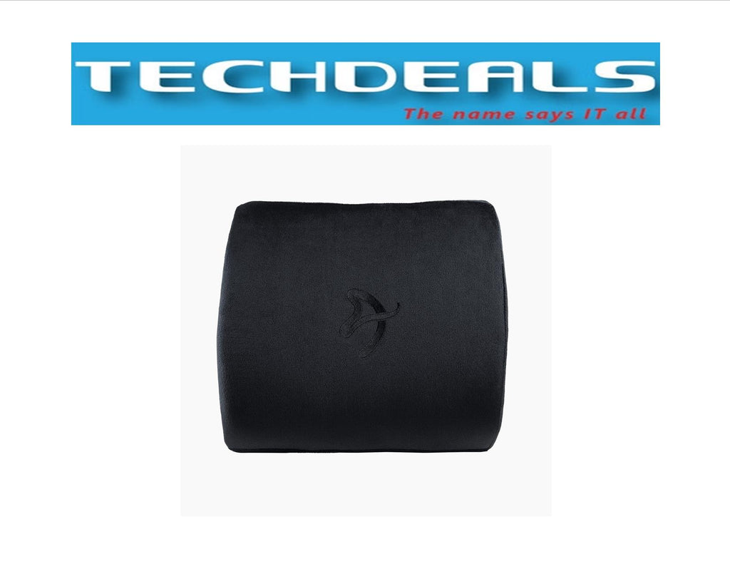 Arozzi Lumbar Support Pillow Velvet Black