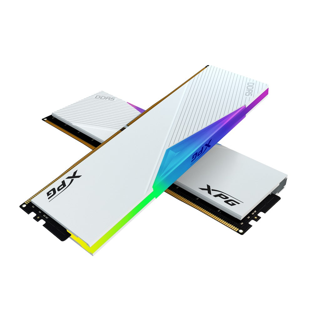 Adata XPG Lancer RGB DDR5 6000 CL30 XMP/EXPO Ram Memory Kit - 64GB (2x32GB) - White