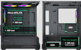 OKINOS Aqua UNO w/3 fans MATX Casing Zebra | Yolk | Canary