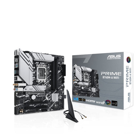 Asus Prime B760M-A WiFi DDR5 mATX Motherboard for 13th and 12th Gen. Intel LGA1700 Processors
