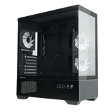 ZALMAN CHRONIX BLK/WHT ATX MID TOWER CHASSIS, 3*120mm ARGB FAN