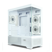ZALMAN CHRONIX BLK/WHT ATX MID TOWER CHASSIS, 3*120mm ARGB FAN