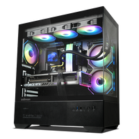 ZALMAN CHRONIX BLK/WHT ATX MID TOWER CHASSIS, 3*120mm ARGB FAN