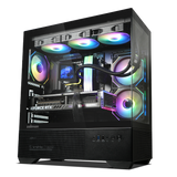 ZALMAN CHRONIX BLK/WHT ATX MID TOWER CHASSIS, 3*120mm ARGB FAN