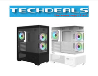 ZALMAN CHRONIX BLK/WHT ATX MID TOWER CHASSIS, 3*120mm ARGB FAN