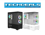 ZALMAN CHRONIX BLK/WHT ATX MID TOWER CHASSIS, 3*120mm ARGB FAN