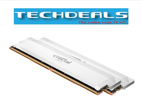 Crucial Pro DDR5-6400 32GB Kit (16GBx2) UDIMM: OC Gaming Memory White