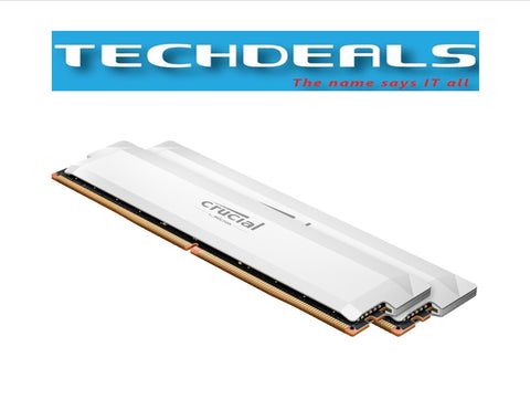 Crucial Pro DDR5-6400 64GB Kit (32GBx2) UDIMM: OC Gaming Memory White