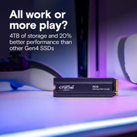 Crucial P310 1TB PCIe Gen4 NVMe 2280 M.2 SSD with heatsink 1TB/2TB/4TB