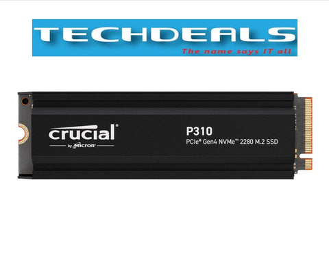 Crucial P310 1TB PCIe Gen4 NVMe 2280 M.2 SSD with heatsink 1TB/2TB/4TB