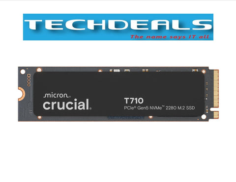 Crucial T710 1TB/2TB/4TB PCIe Gen5 NVMe 2280 M.2 SSD