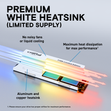 Crucial T705 PCIe 5.0 NVMe M.2 SSD with limited edition white heatsink