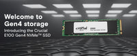 Crucial 480GB E100 PCIe Gen4 NVMe M.2 Internal Solid State Drive
