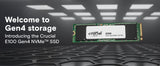 Crucial 480GB E100 PCIe Gen4 NVMe M.2 Internal Solid State Drive