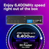 Crucial DDR5-6400 CUDIMM 16GB/32GB/64GB