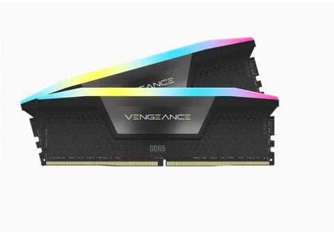 Corsair VENGEANCE RGB DDR5 DRAM 6000MT/s CL40 Memory Kit 64GB (2x32GB) - Black