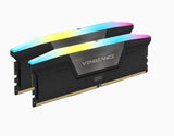 Corsair VENGEANCE RGB DDR5 DRAM 6000MT/s CL40 Memory Kit 64GB (2x32GB) - Black