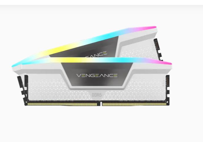 Corsair Vengeance RGB DDR5 6000MHz CL36 Memory Kit - 32GB(16Gx2) - White