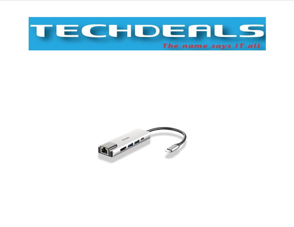 D-Link DUB-M520 5-in-1 USB Type C Hub with HDMI/Ethernet and Power Delivery | DUB-M520
