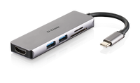 D-Link 5-in-1 USB-C Hub with HDMI and SD/microSD Card Reader DUB-M530