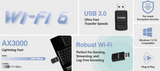 D-Link DWA-X3010 Wireless AX3000 Wi-Fi 6 MINI USB 3.0 Adapter