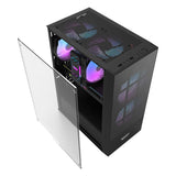 DarkFlash A290 ATX TG Case w/3x12cm ARGB Fans - Black