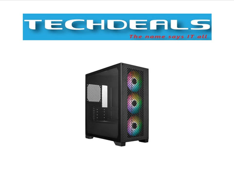 COOLER MASTER ELITE 301 m-ATX CASE WITH T.G BLACK/WHITE 4 FANS