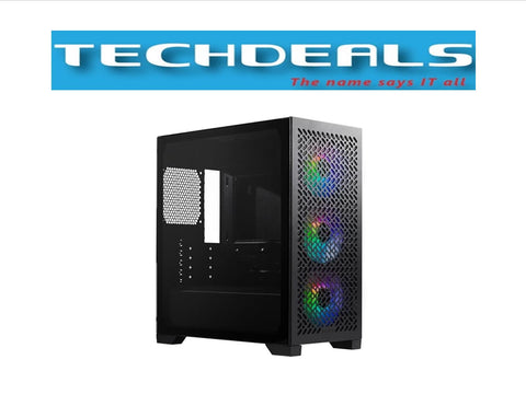 COOLER MASTER ELITE 302 m-ATX CASE WITH T.G BLACK/WHITE 3 FANS