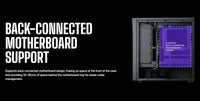 COOLER MASTER ELITE 502 ATX CASE WITH T.G BLACK/WHITE 3 FANS