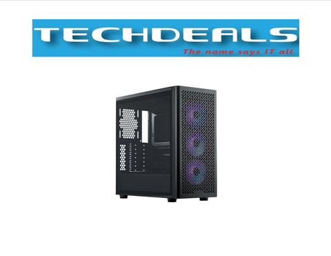 COOLER MASTER ELITE 502 ATX CASE WITH T.G BLACK/WHITE 3 FANS