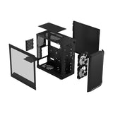 Fractal Design Focus 2 ATX Case w/2*Aspect 14 RGB Fans - Black TG Clear Tint