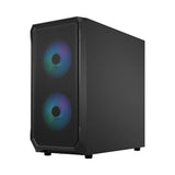 Fractal Design Focus 2 ATX Case w/2*Aspect 14 RGB Fans - Black TG Clear Tint