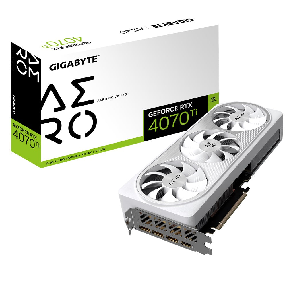 Gigabyte GeForce RTX 4070 Ti AERO OC V2 12GB GDDR6X Graphics Card