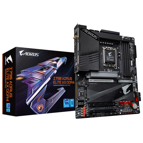 Gigabyte Z790 Aorus Elite AX DDR4 Intel LGA1700 ATX Motherboard for 13th and 12th Gen Processors