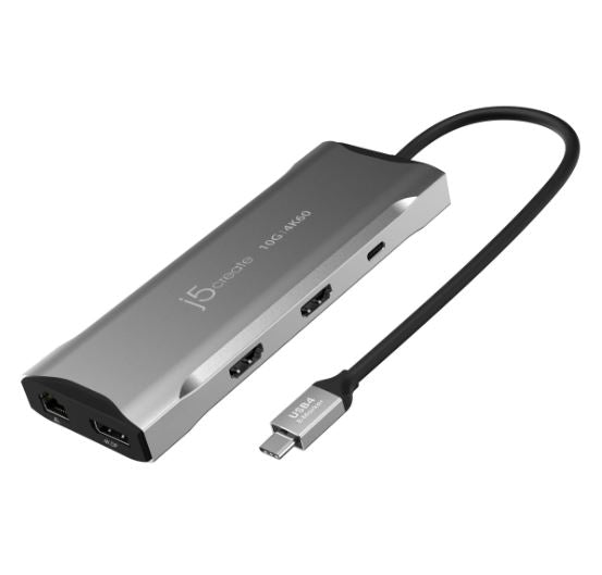 J5Create 4K60 Elite USB-C Triple-Monitor 10Gbps Mini Dock