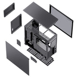 Jonsbo D41 Mesh ATX Type-C Case (no Fan) - Black | White