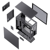 Jonsbo D41 Mesh SC ATX Type-C Case -Black (LCD, no Fan)