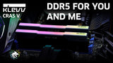 KLEVV Cras V RGB DDR5 7200MHz CL34 Desktop RAM – 32GB/48GB Kits (2x16GB/2x24GB) – Black & White