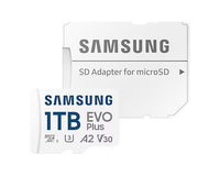Samsung EVO Plus SD Card | 64GB / 128GB / 256GB / 512GB / 1TB | UHS-I U3 Class 10 | Up t1o 30MB/s