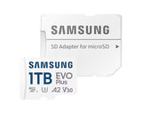 Samsung EVO Plus SD Card | 64GB / 128GB / 256GB / 512GB / 1TB | UHS-I U3 Class 10 | Up t1o 30MB/s