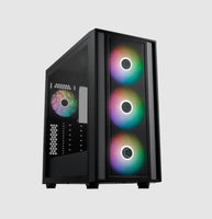 COOLER MASTER MASTERBOX 600 ARGB ATX CASE WITH T.G BLACK/WHITE