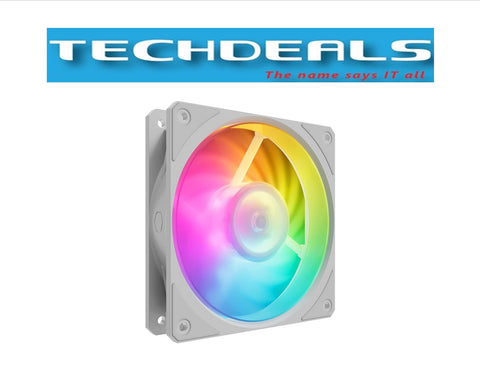 COOLER MASTER MOBIUS 120P ARGB RING BLADE FAN - WHITE/BLACK (5Y)
