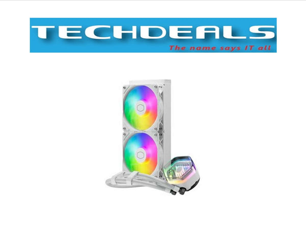 COOLER MASTER MASTERLIQUID 240 ATMOS ARGB CPU COOLER WHITE /BLACK (5Y)