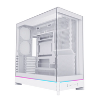 MONTECH HS02 ATX Mid-Tower Case – Black / White (Tempered Glass, Reversible Layout)